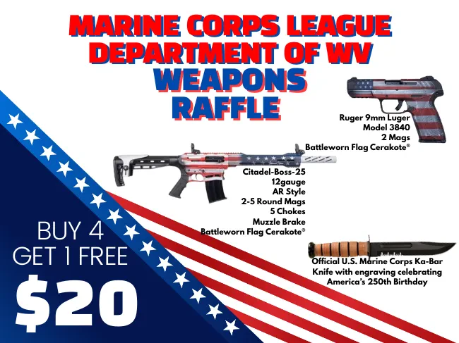 Department Weapons Raffle Bundle - Buy 4 Get 1 Free